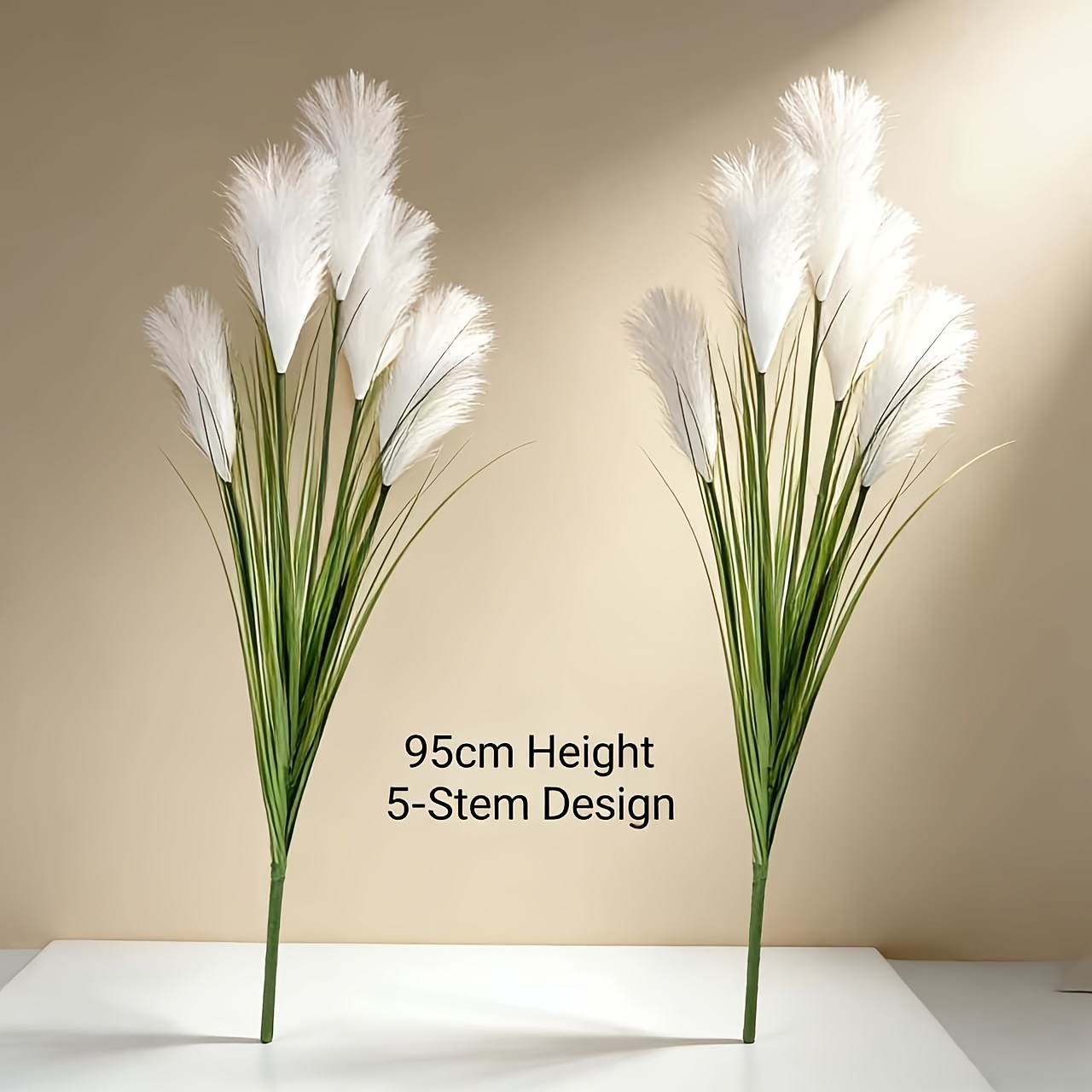 2 Bundles Of 95cm -pronged Simulation Reeds, Nordic Home Decoration, Suitable For Mother's Day, Graduation Season, Photo Props, Thanksgiving, Engagement Wedding, Anniversary Decoration, Ornaments