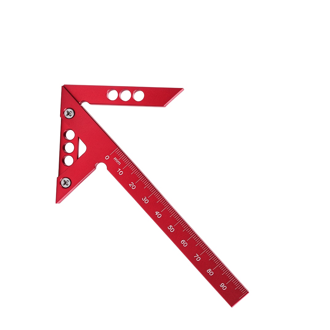 TEMU Aluminum Arrow-tip Marking Gauge, In : Red/blue/black. Mini, Compact, And Portable, Suitable For Diy, Drafting, And Engineering. A Woodworking