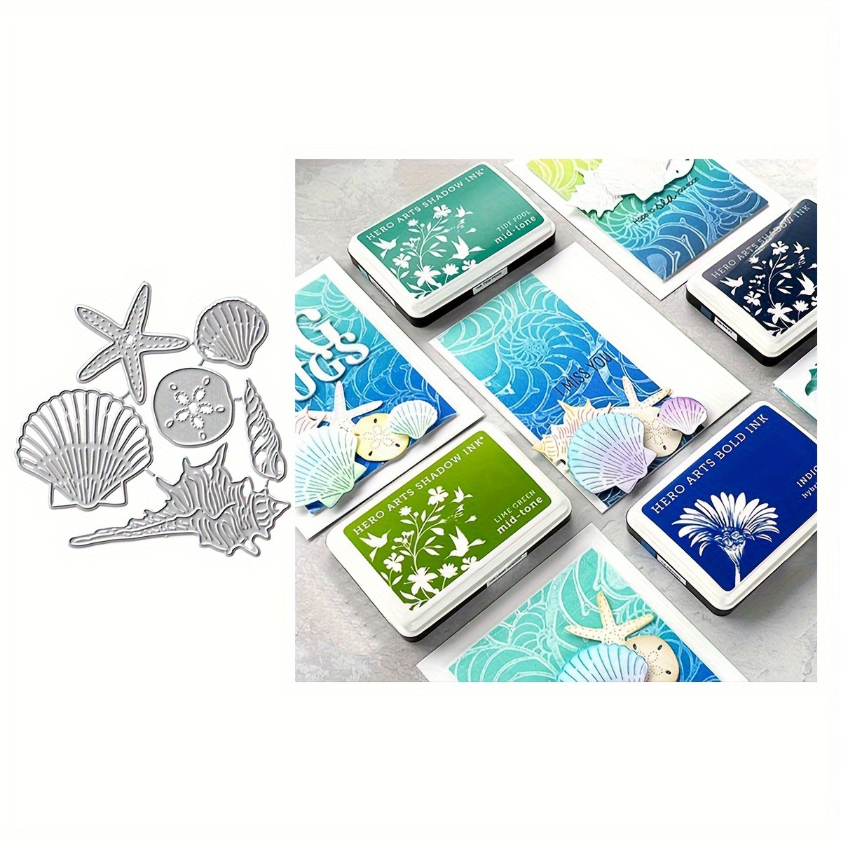 

Adorable Beach Shells Ocean Starfish Metal Cutting Dies Stencils For Diy Scrapbooking Decorative Embossing Diy Paper Cards