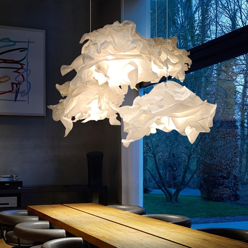 modern   chandelier stylish diy paper lamp shade with warm yellow   for   wedding and event decor no electricity needed hotel decoration modern chandelier paper   chandelier decor details 5