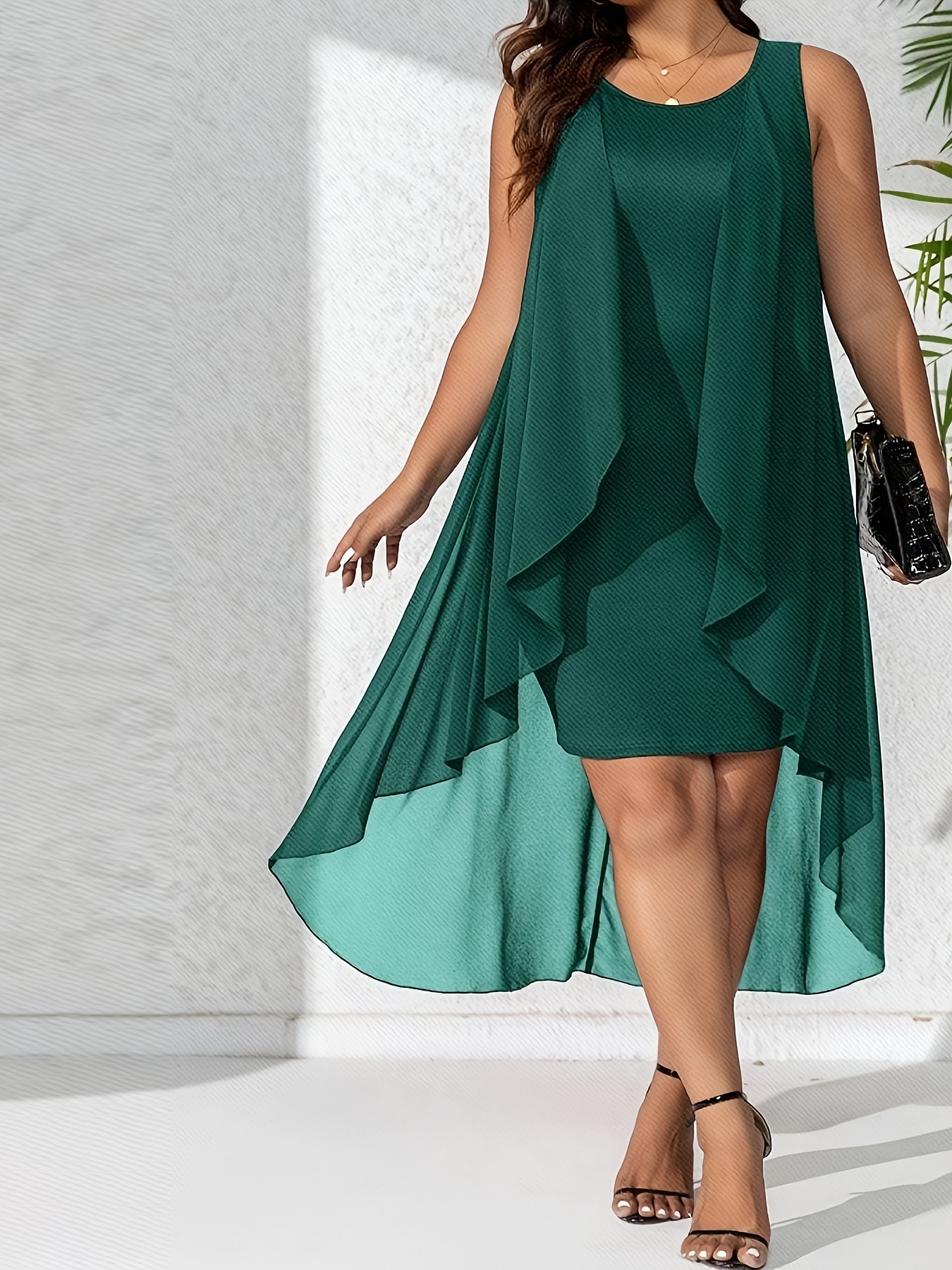 green emerald velvet dress Green Bodycon Dress Rib Knit Collared Midi main image 0