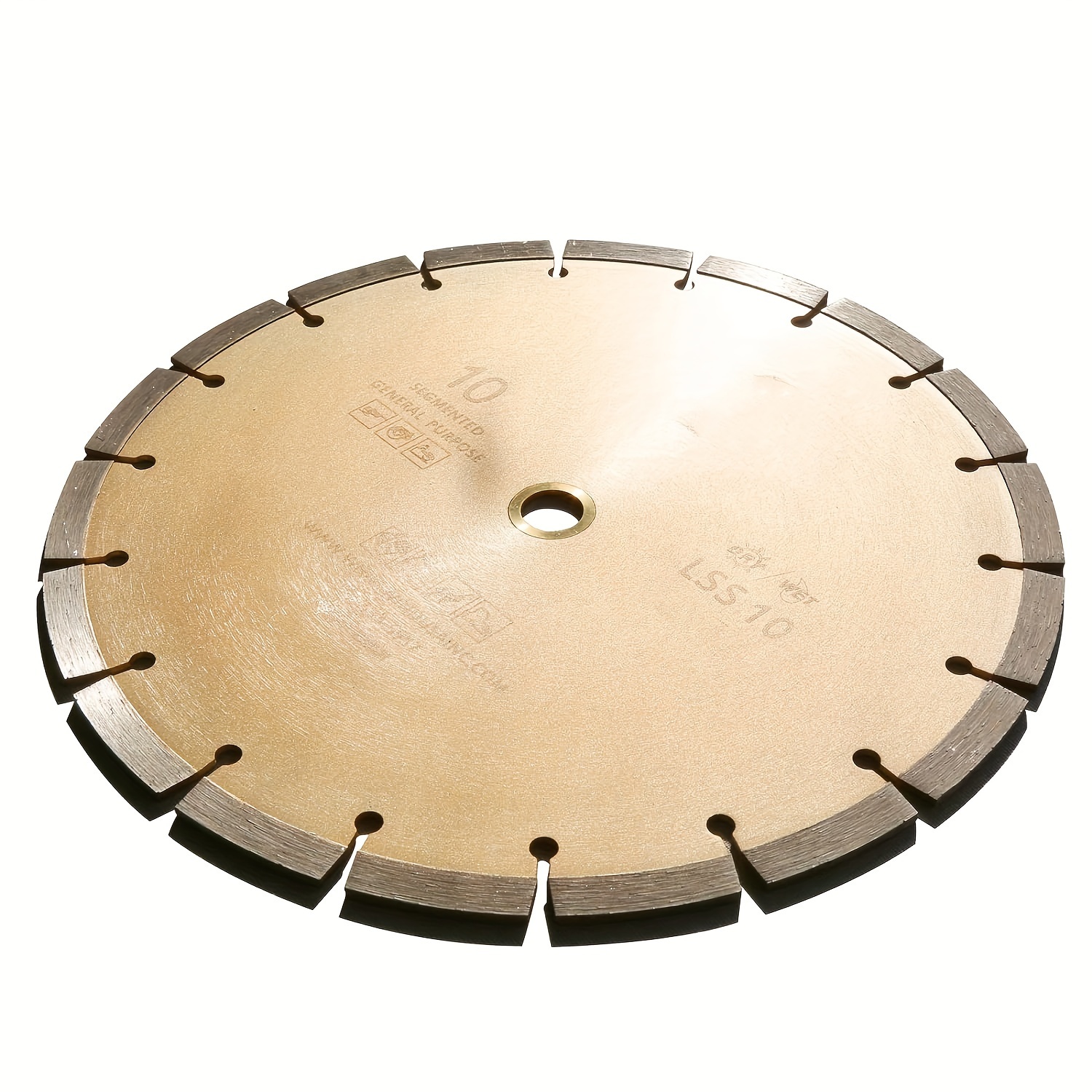 

10 Inch Diamond Concrete Saw Blade, 10 Inch Masonry Blade With 5/8 Inch Arbor, Sharp Tile Saw Blade Dry Or Wet Cutting For Brick Paves Concrete Stone Block Marble Granite
