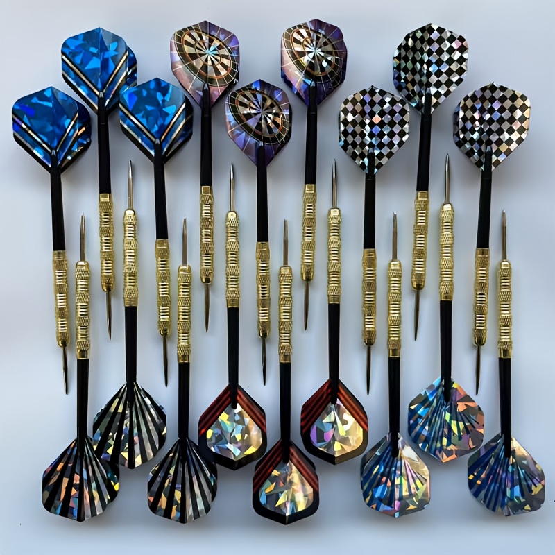 18pcs Professional Competition Training Dart Set with Flights and Shafts