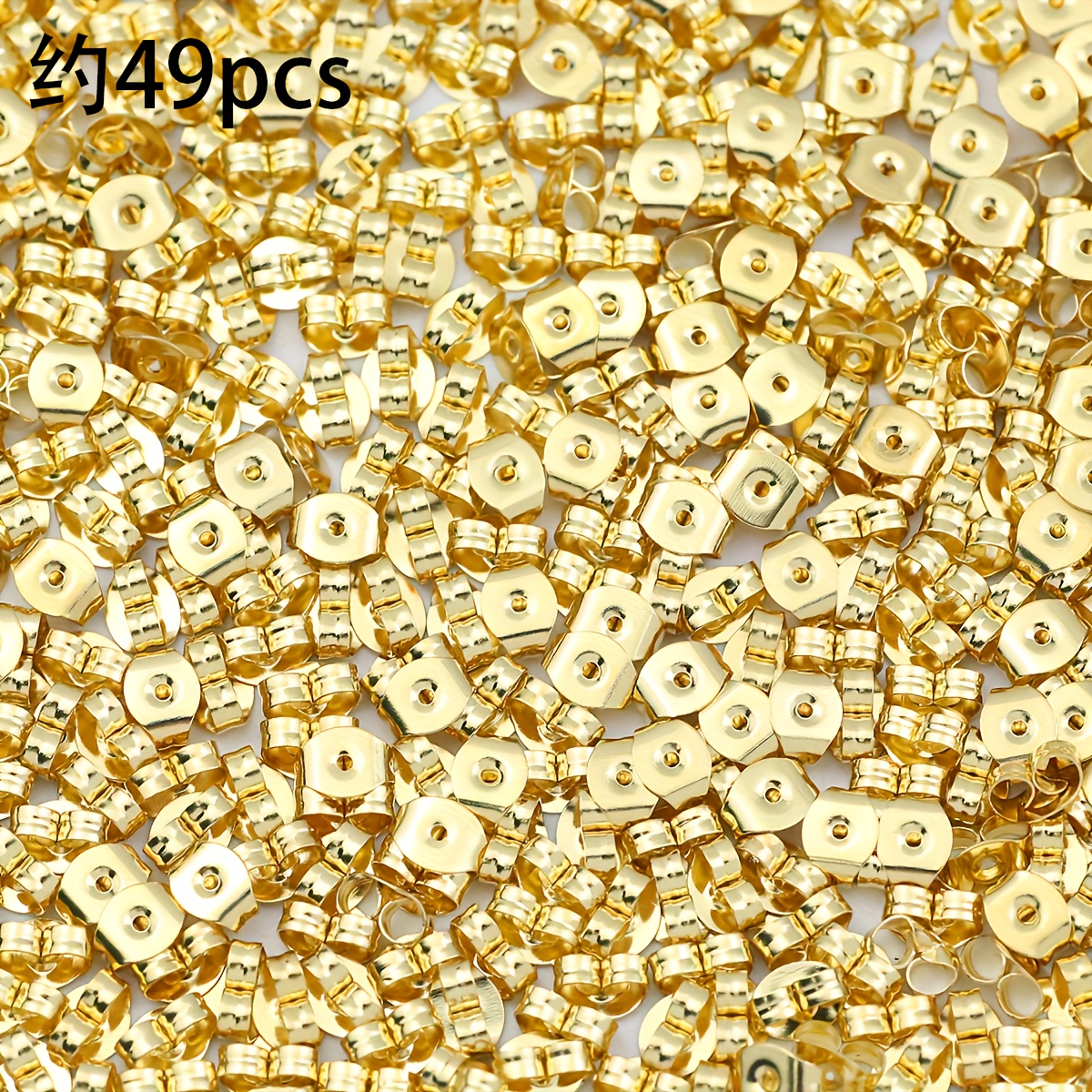 TEMU Stainless Steel Earplugs - In /golden 2 Colors, Suitable For Jewelry Making, Craft Decoration, Jewelry Necklace Decoration Additions, Jewelry