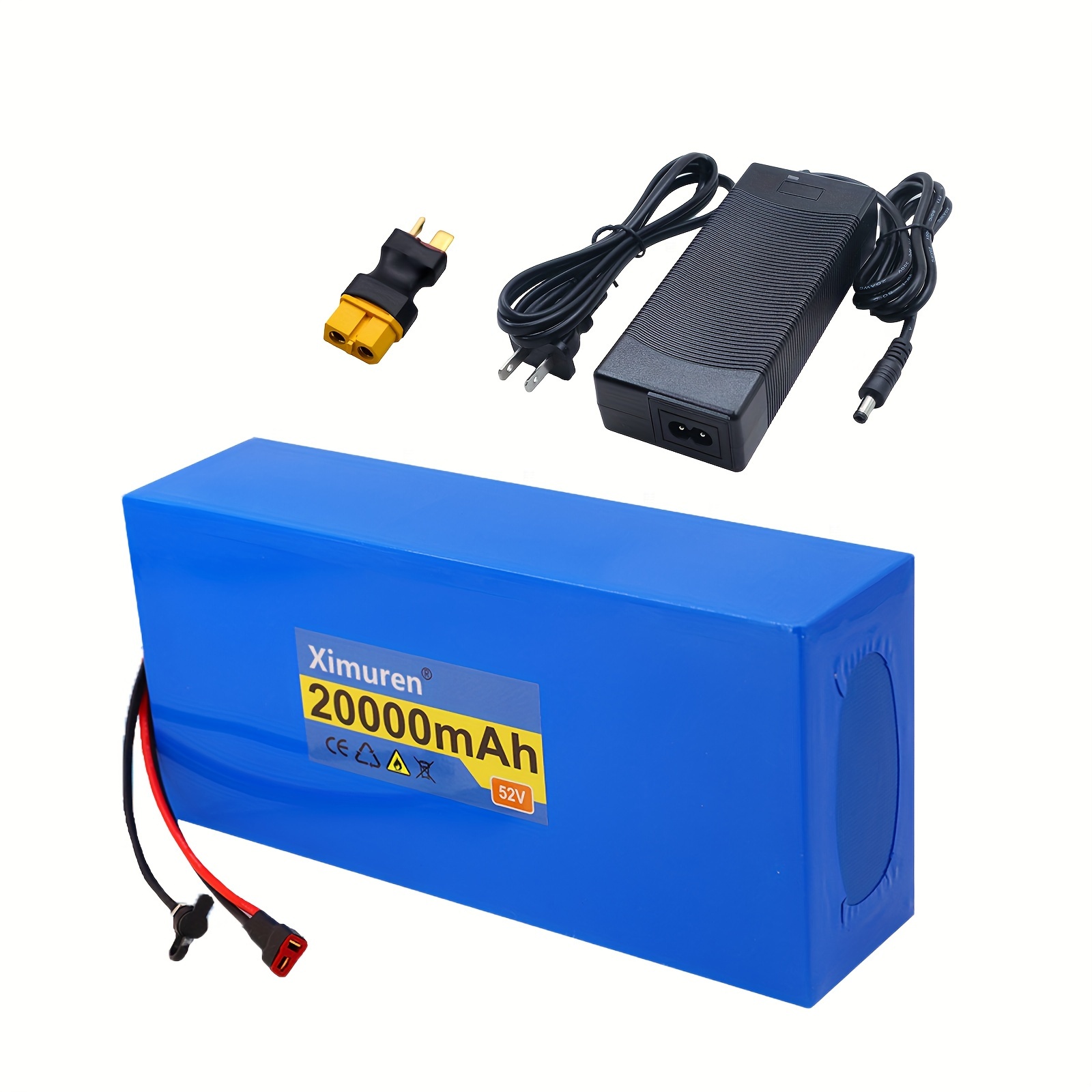 

52v Ebike Battery 52v 20ah Battery Pack Scooter Battery Pack For 500w High Power Capacity 52v20000mah Battery Pack Electric Scooter Bms Board+ Charger