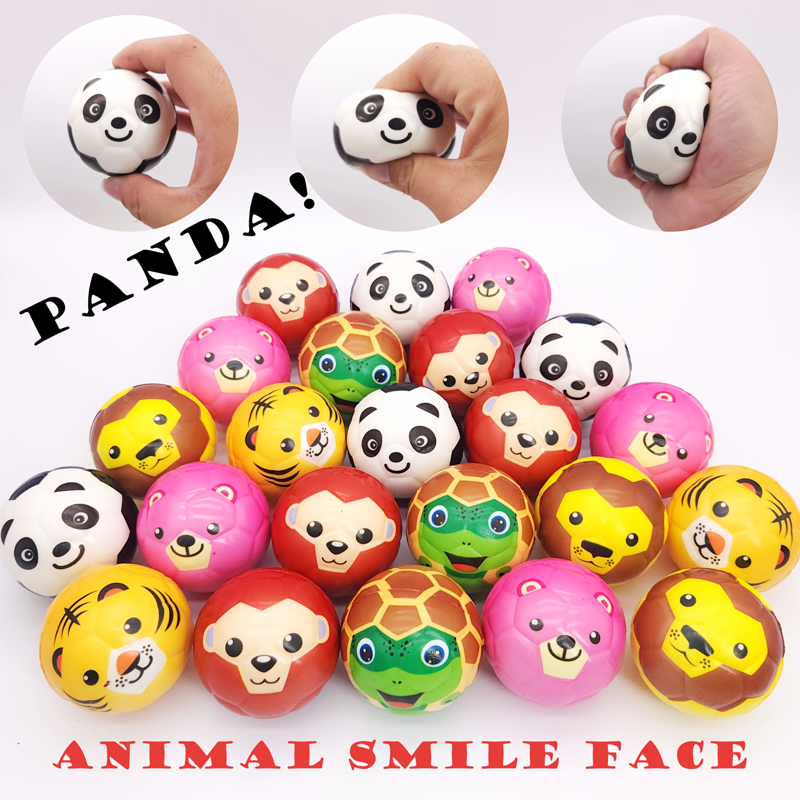 paquete 24 bolas esponja animales dibujos animados Temu Argentina