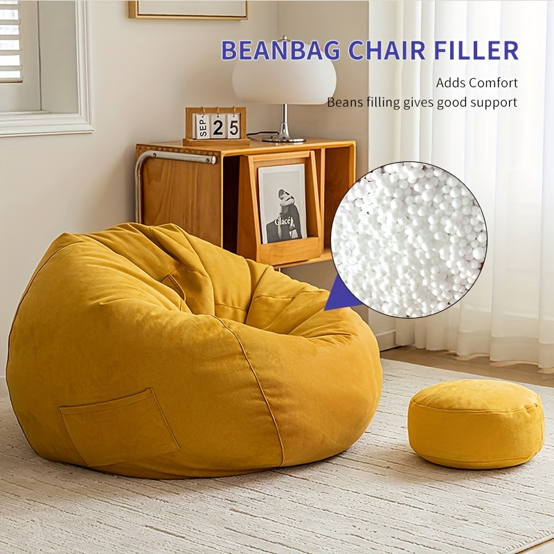 white foam polystyrene bean bag filler beans durable Temu Mauritius