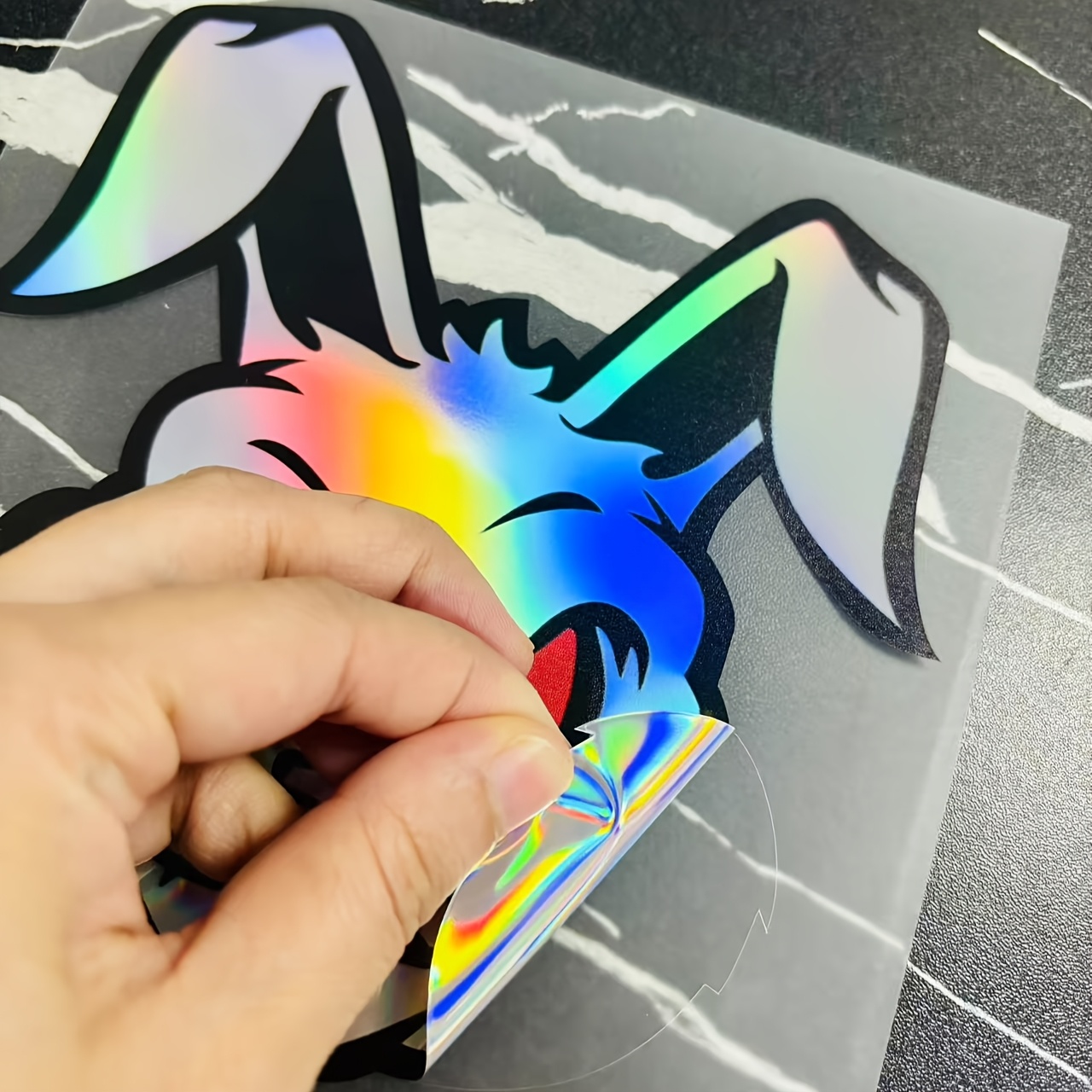 1pc evil rabbit motorcycle sticker waterproof scooter - Temu Canada