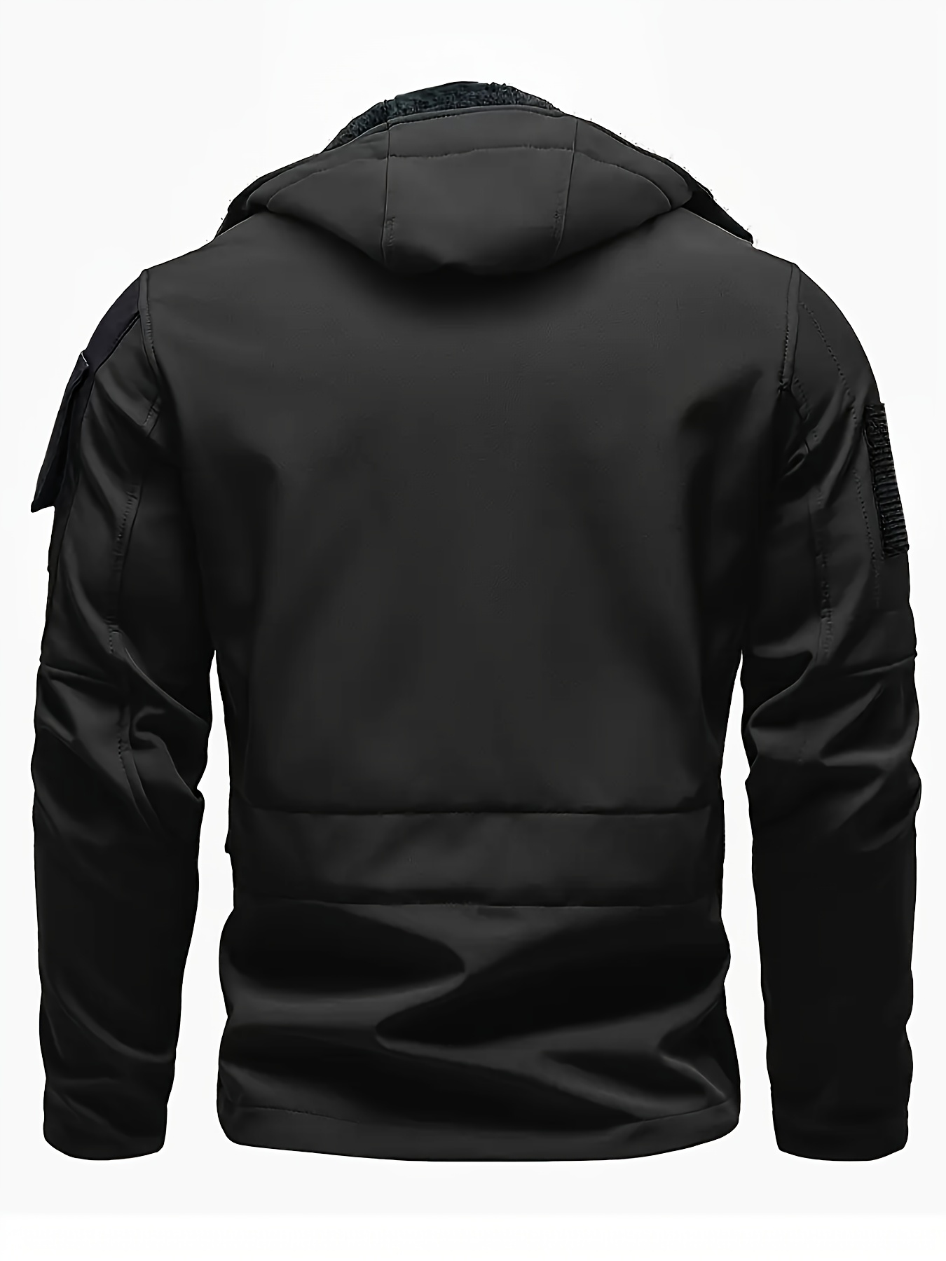 Men's Tactical Fleece Hooded Soft Shell Jacket & Overalls Set
