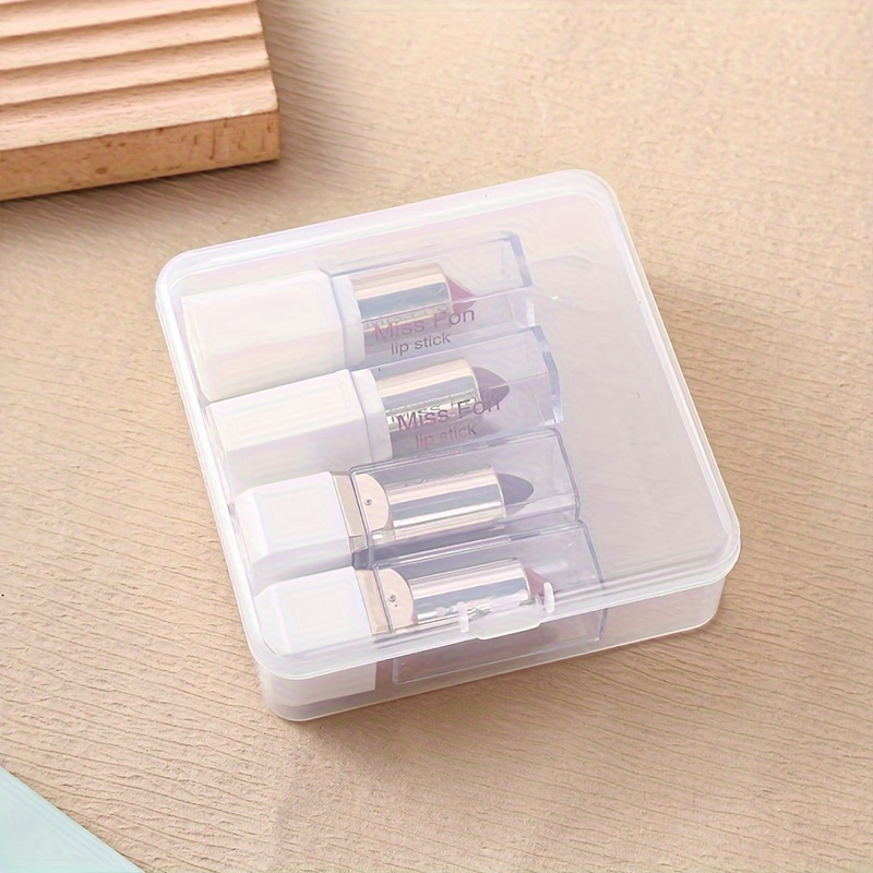 

1pcs Clear Plastic Cosmetic Organizer Box - For , , Jewelry And Accessories, 10.5cm