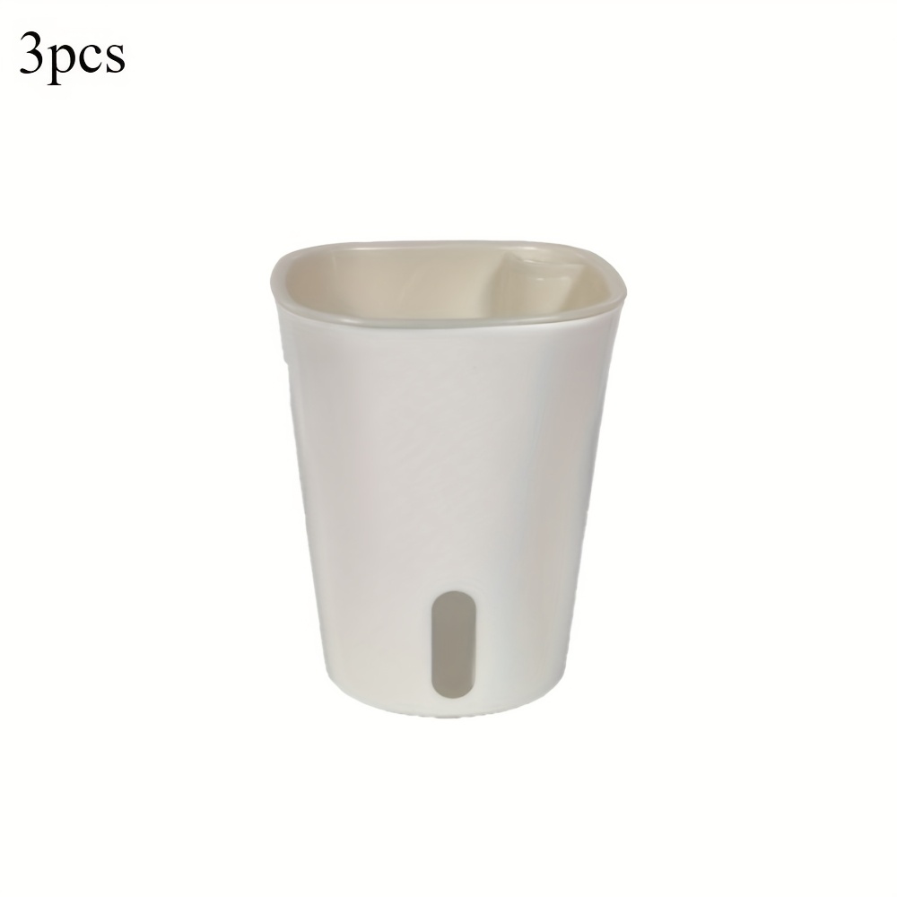 Set Of 3 Self-watering Plastic Planters, Absorbent Pots For Flowers, Ideal For , Perfect For Table Decor, Suitable For Indoor And Outdoor Use