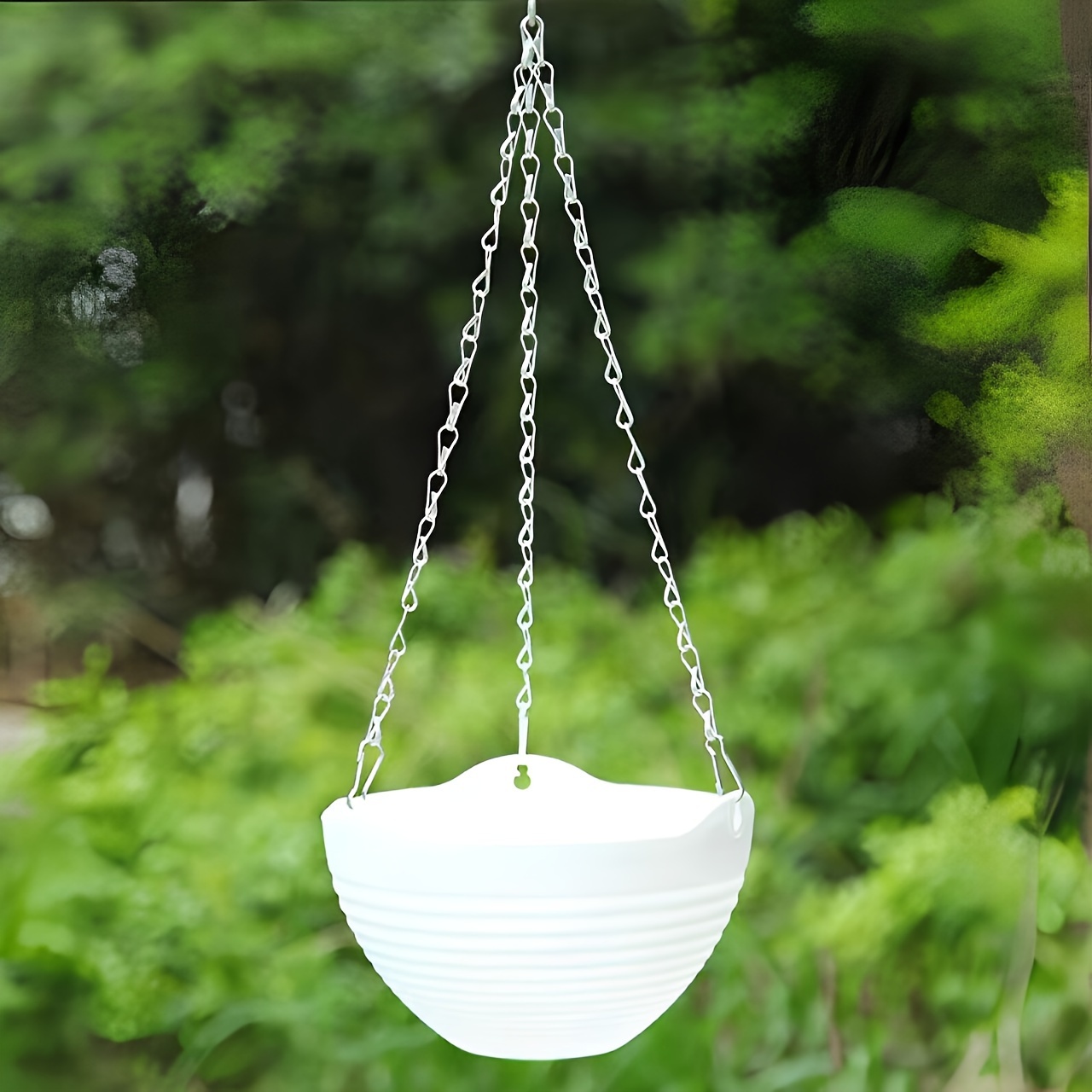 

1pc, Modern Plastic Hanging Planter Basket, 8.27in Medium Size, Contemporary Wall Ceiling Mount Succulent Pot, Indoor/outdoor Decor