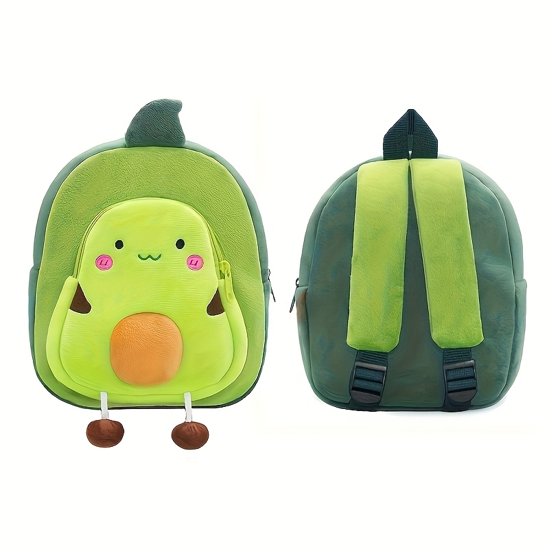 1 Adorable Plush Backpack - Lightweight,, Durable With Adjustable Straps, Zipper Closure, And Polyester Lining, Perfect For School, Travel, Camping, Ideal Gift