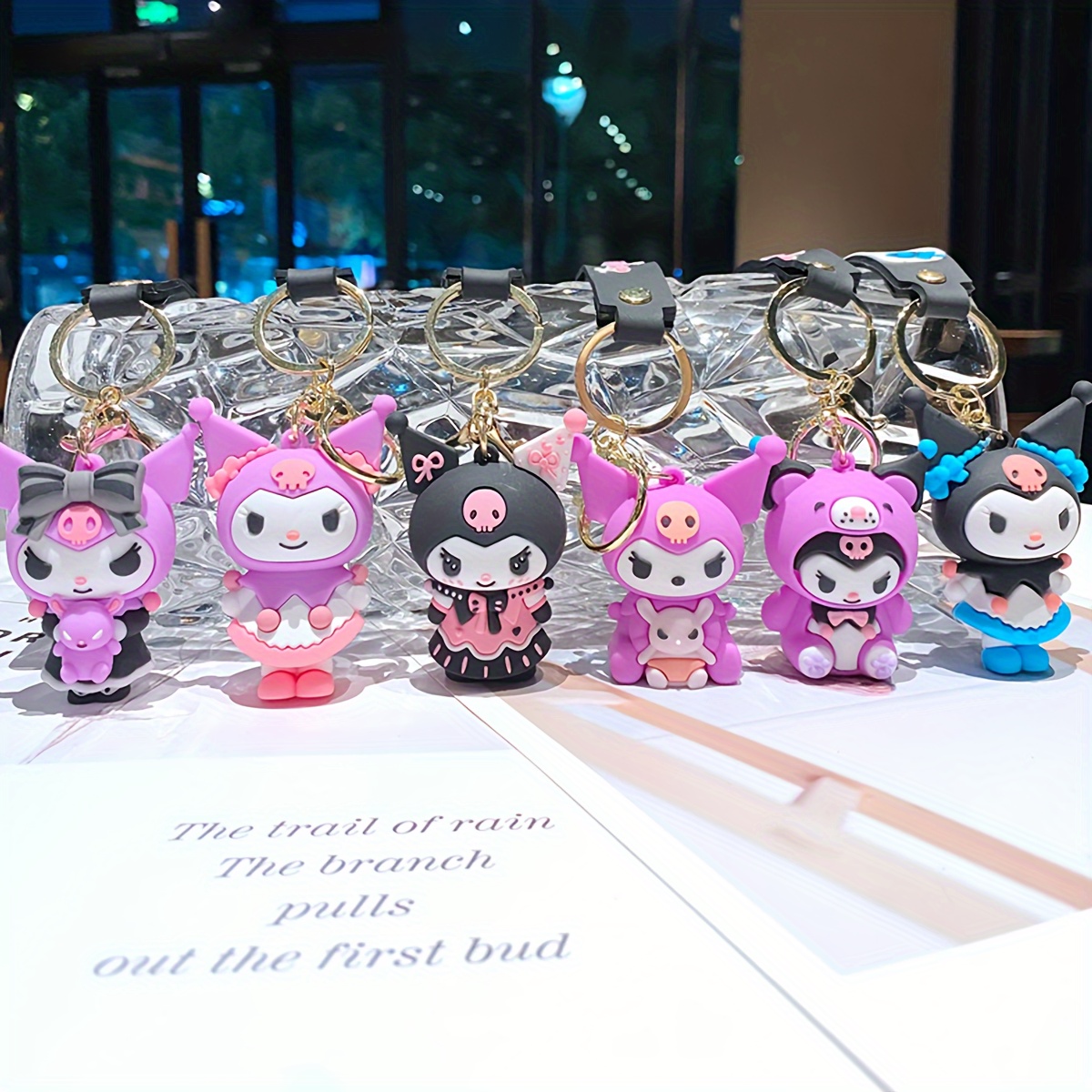 

1pc Kuromi Series Keychain Cute Anime Doll Key Chain Ring Bag Backpack Charm Car Key Pendant Women Daily Use Gift