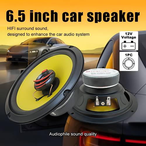 1 pair of 6.5-inch (2X 120W) coaxial car speaker set, car audio component speaker system, car stereo speaker, suitable for car modified music player, DVD player, MP3 player coaxial audio car speaker, Speakers for Car, Car Stereo Speakers Complete Set, Car Speakers Full Set with Box, Component Car Speakers, Car Speakers Accessories