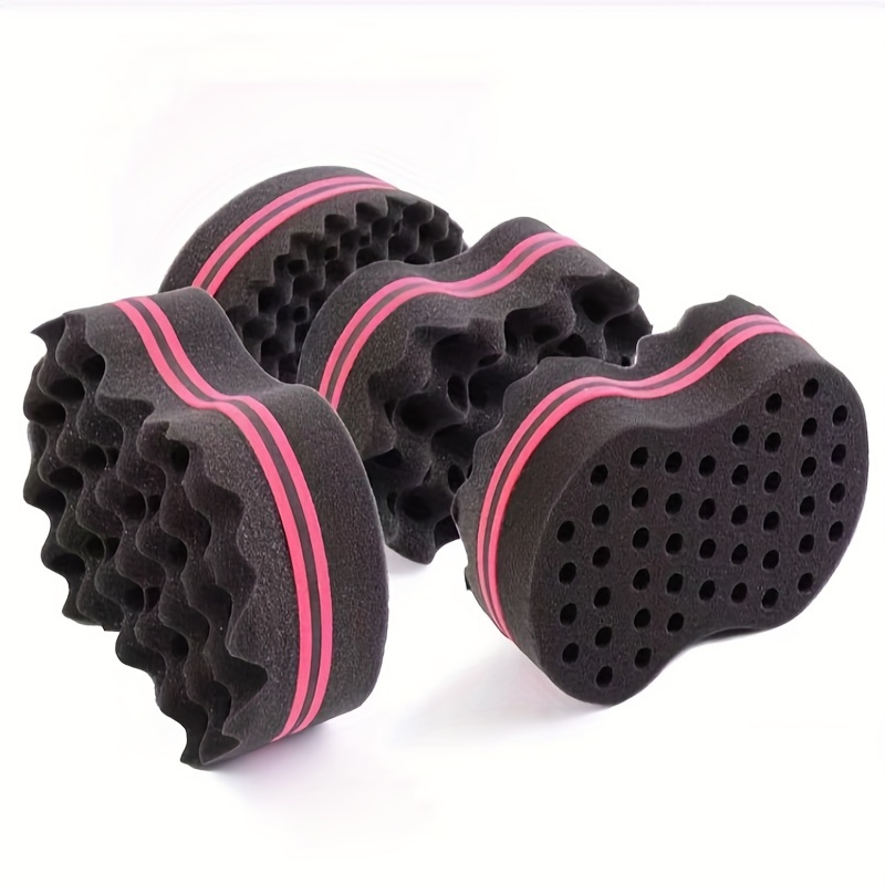 

1pc Magic Hair Sponge For Twists & , Large Hole Brush For Dreadlocks, Braids & Afro Styling