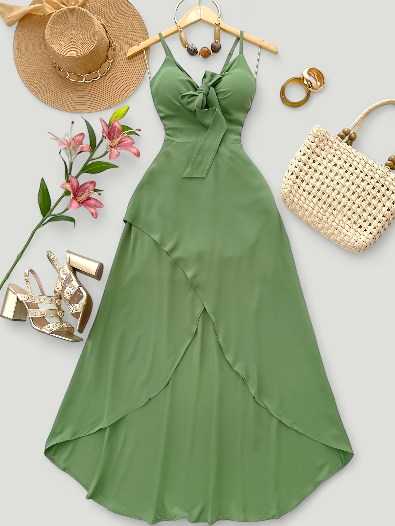 mint green summer dress sold on Temu Canada