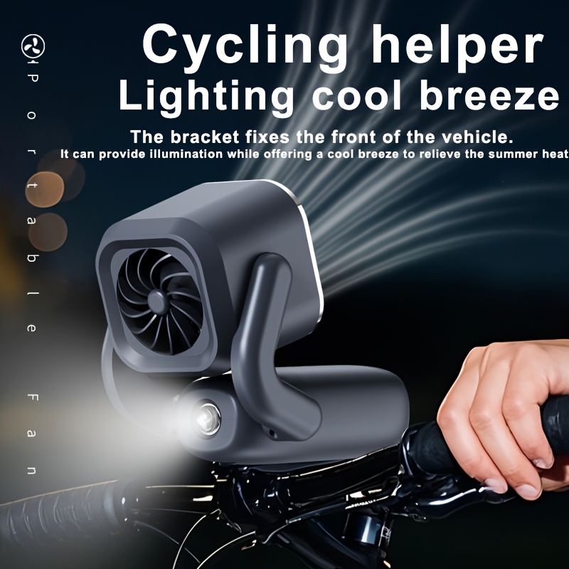 A Foldable Digital Display Ice-Cooling Fan, -Powered, Essential for Outdoor Work And Students. This Compact Fan Features a Large 4000Mah Battery for Long-Lasting Use
