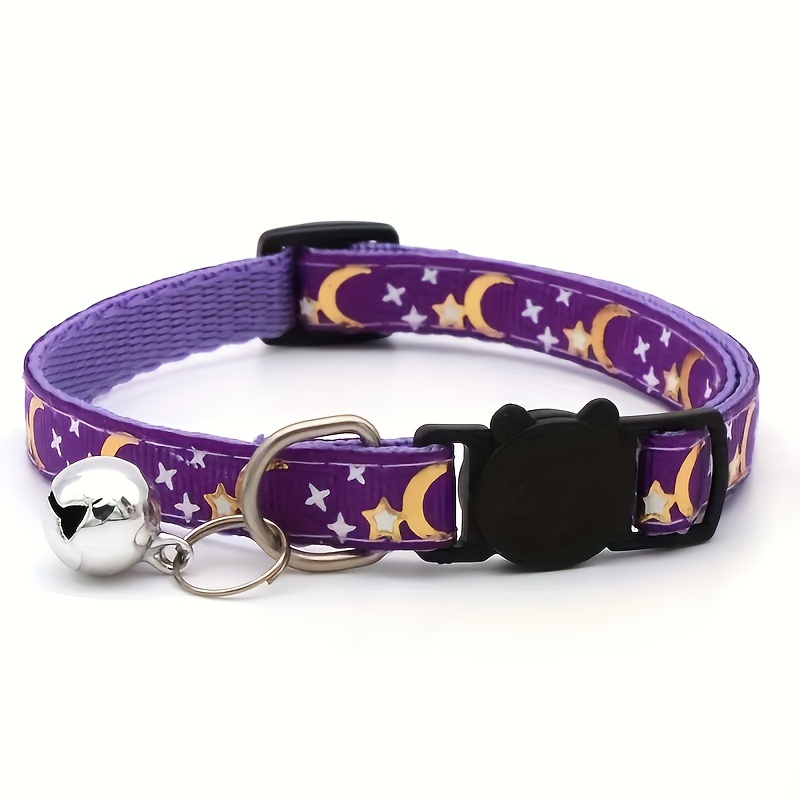 1  star moon pet collar anti choking adjustable safety     cartoon pattern polyester for small cats and dogs Product details 7