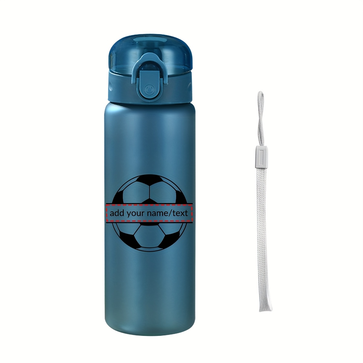 1pc Ized Bottle With Name/text - Leak-proof Pvc-free Plastic Sports Drink Bottle, 26oz/780ml Themed Cup For & S, Custom, Father's Day, , Camping & Travel