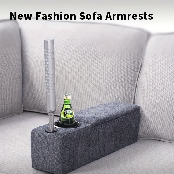 Multifunctional Sofa Armrest, Couch Armrest With Charge Stand, Removable  Couch Caddy With Storage, Including LED Reading Light