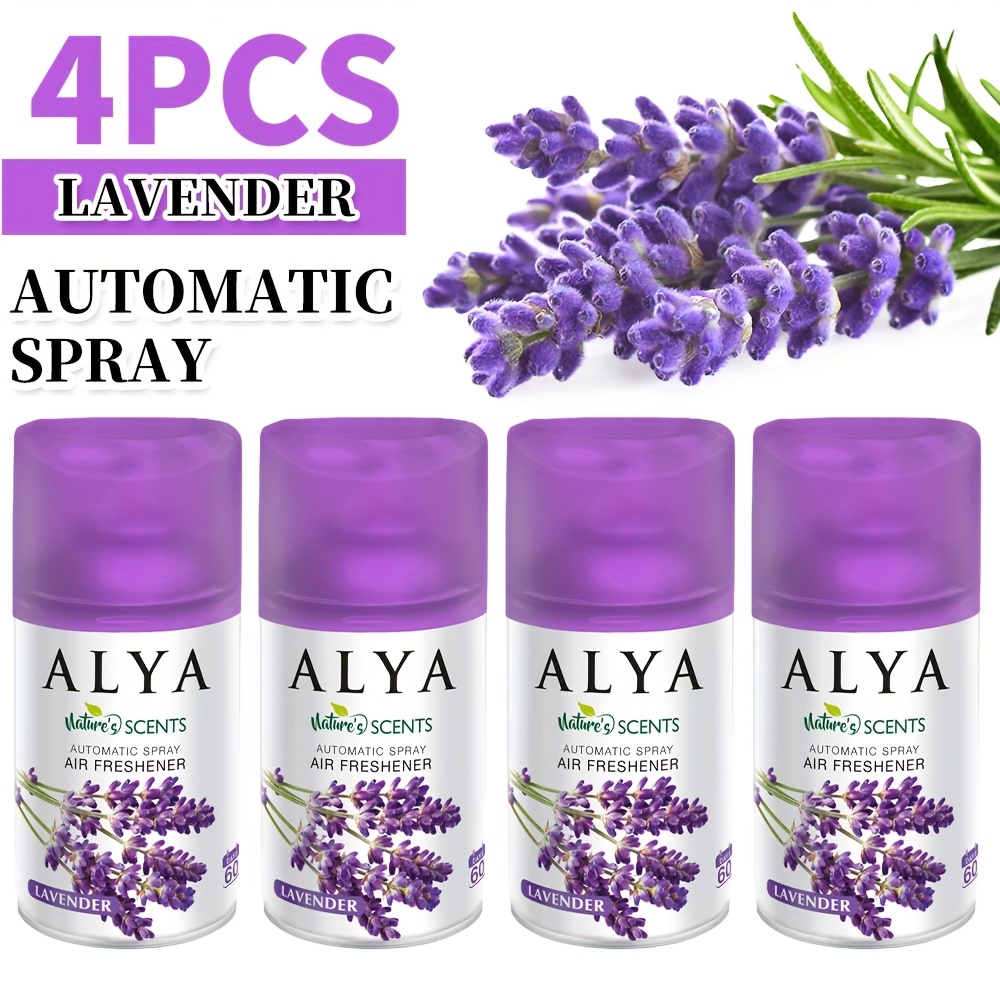TEMU 1pc/ 4pcs (250ml Each) Automatic Spray Air Freshener Refill, 6 Scents - Odor-fighting Air Fresheners Spray. Air Fresheners For Home Automatic