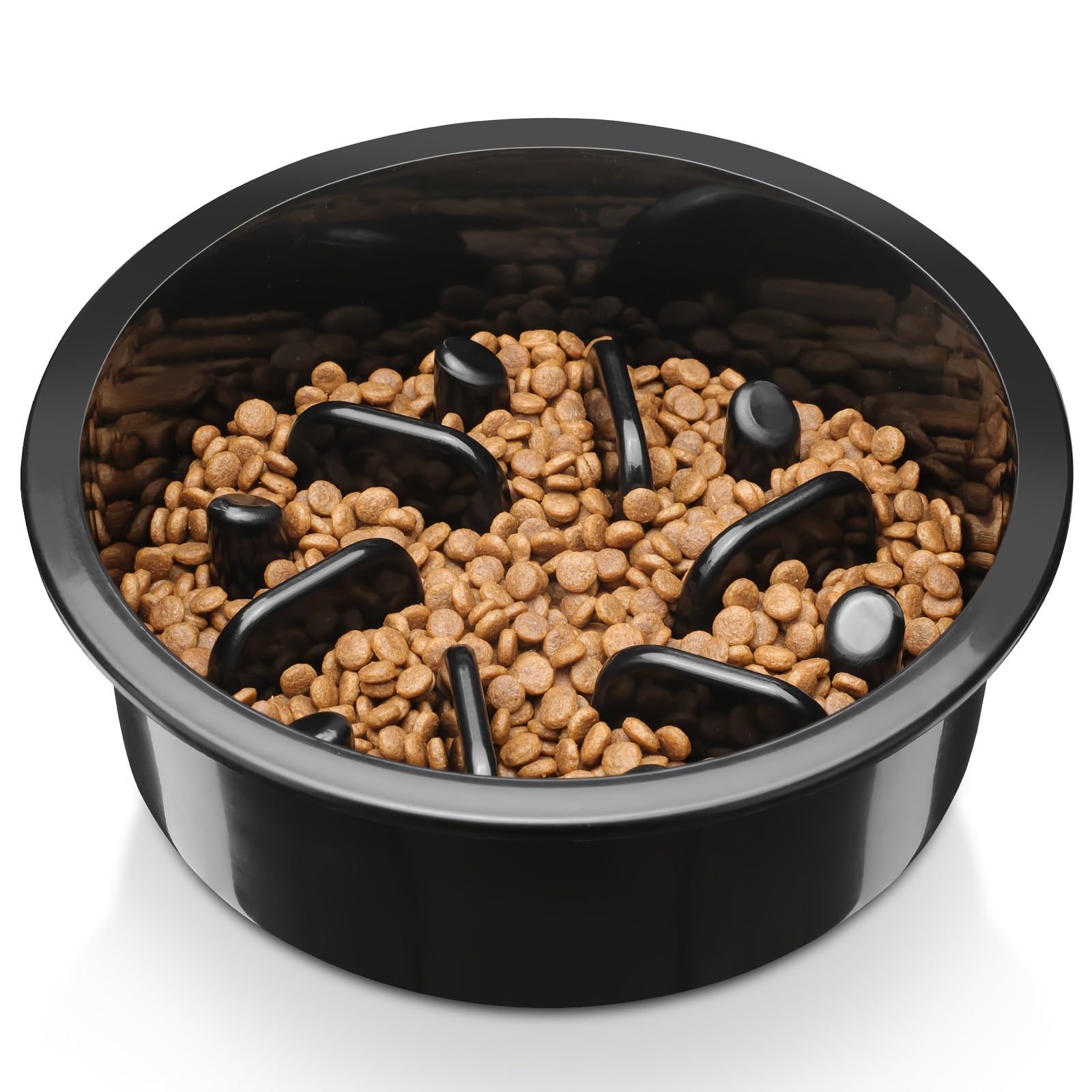 TEMU Slow Feeder Dog Bowl, Anti-choking Puzzle Dog Food Bowl Slow Down Eating, Stop Maze Dog Dishes.