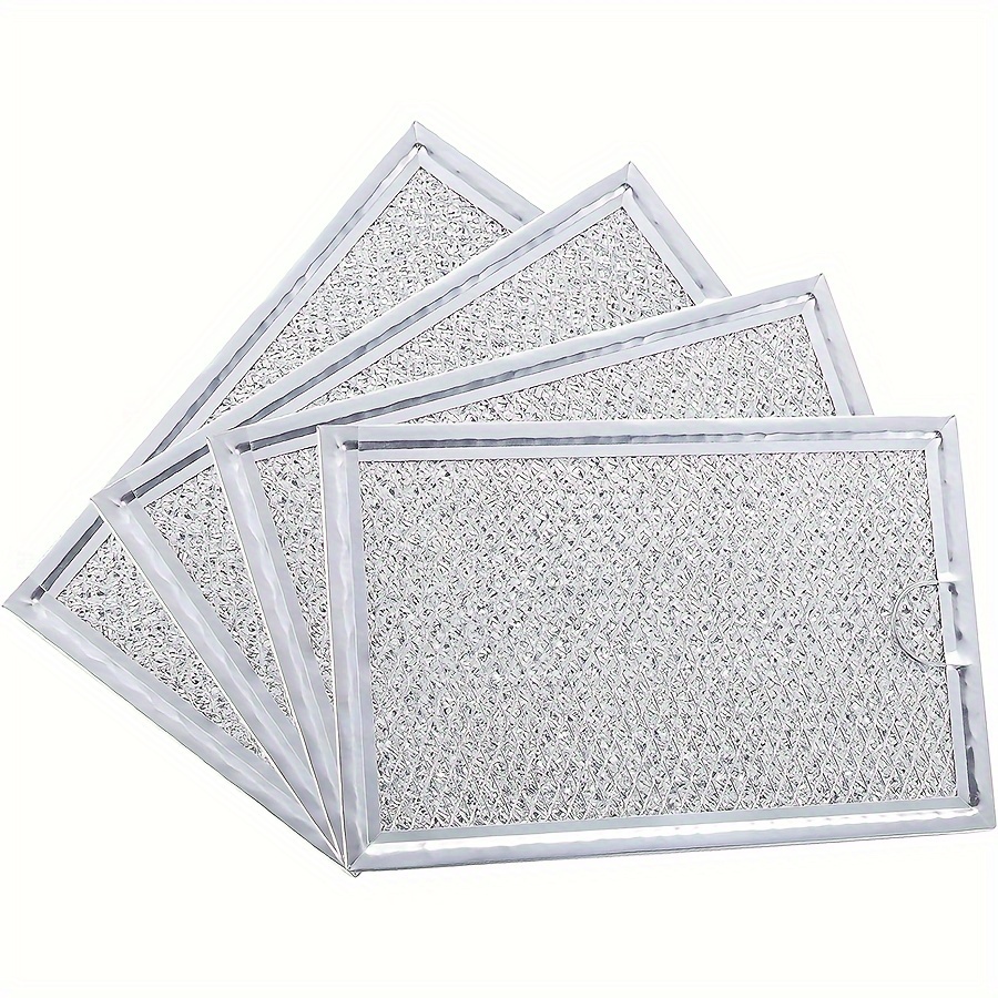 TEMU 4pcs Filtres Métalliques Premium pour Micro-ondes de Remplacement GE WB06X10359, 5"x7.64" - Résistance Élevée à la Chaleur & Installation Facile