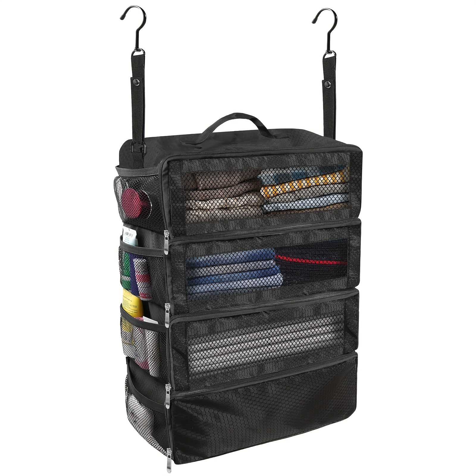 

Organizer, Luggage Organizer Portable Hanging Shelves Hanging Packing Cubes For