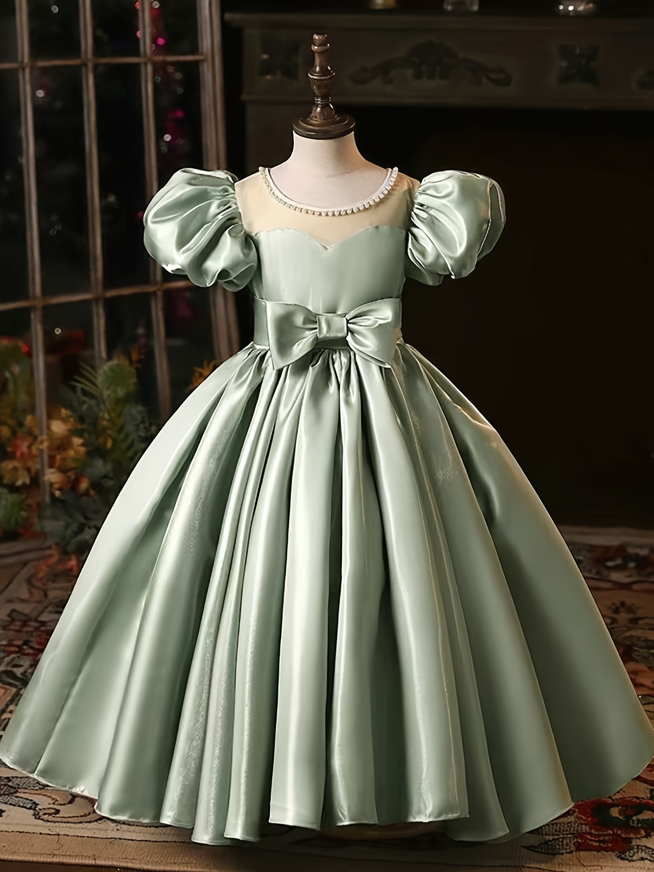 strapless open back dress Lucy Puff Sleeve Dusty Pink Flower Girl Dress Australia