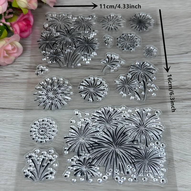 Fireworks Clear Stamps Diy Scrapbooking Stamps Paper Card Decoration Photo Gift