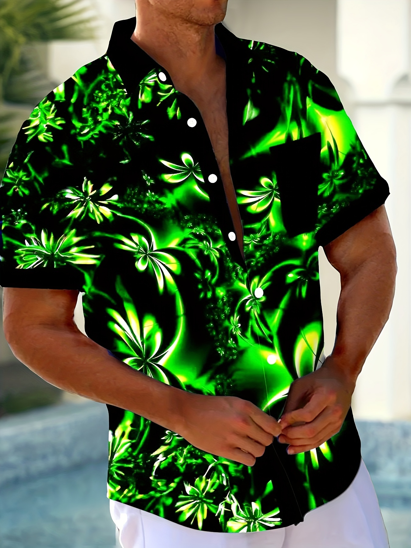 Moda Outfit Blusa Verde Fosforescente Hombre Outfit Blusa Verde