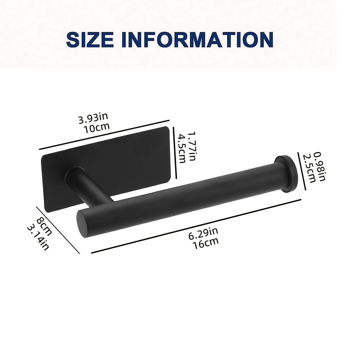 Image of Toilet Paper Holder, Tissue Holder, Toilet Paper Storage, Roll Paper Holder, Bathroom Storage Accessories, Wall-mounted No-drill, High-quality Stainless Steel Material