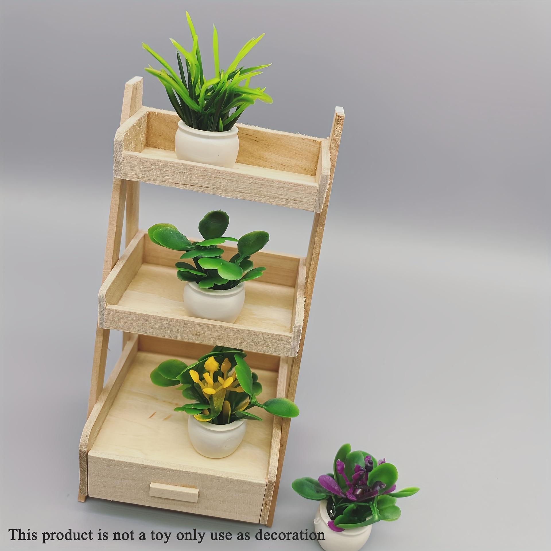 25 piezas de plantas en maceta de casa de muñecas, planta artificial en  miniatura, modelo de bonsái, mini maceta falsa de casa de muñecas  suculentas