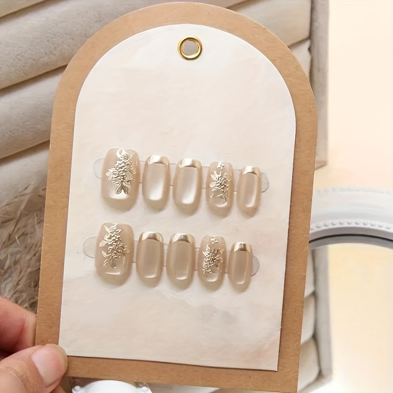 TEMU 1pc 10 Slices Golden Autumn Osmanthus French Aesthetic Osmanthus Glass Temperament Fair-skinned Cold - Suitable For Parties, Festivals And Daily