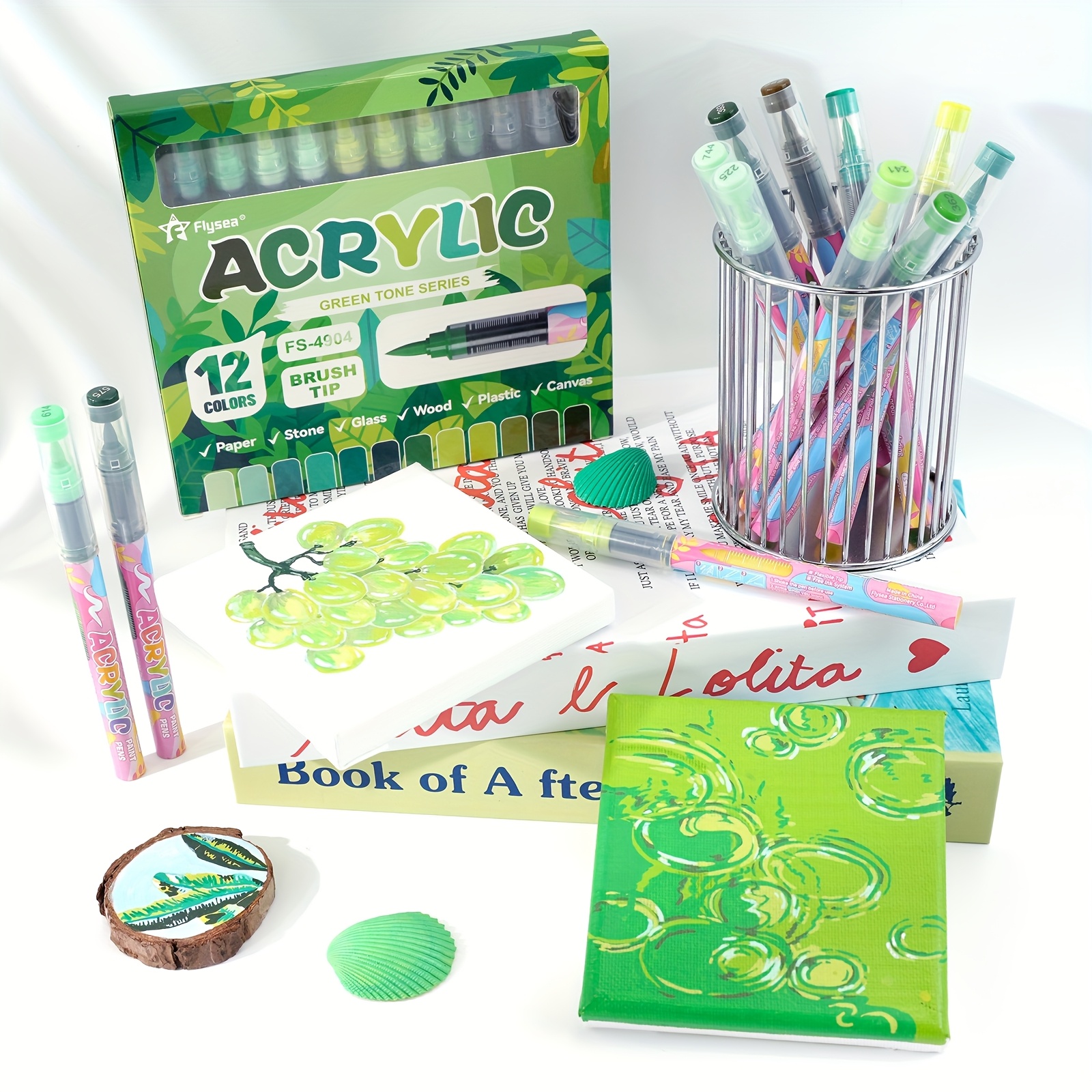 FLYSEA 96pcs Acrylic Markers Set for Art Drawing