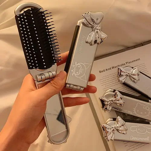 Mini Plastic Rib mini hairbrush sold on Temu United States