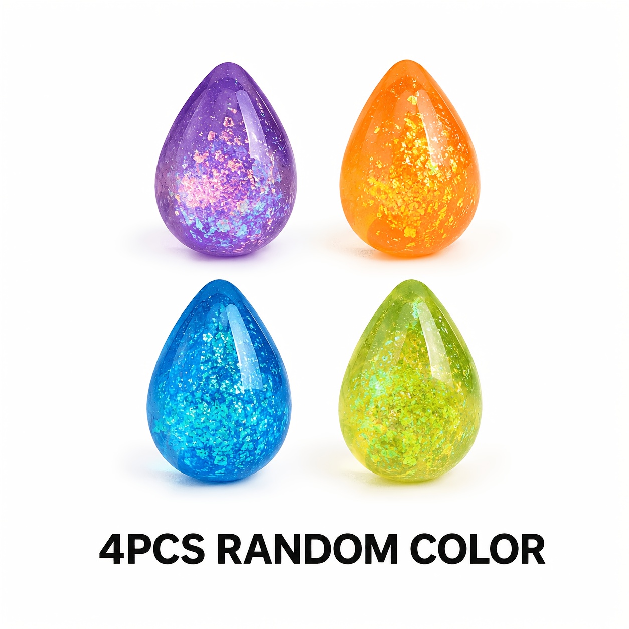 Image of 4pcs Set Of Soft Relaxing Candy Squeeze Toys. Colorful Stress- Candy Balls, Suitable For Party Gifts, Birthday Presents, And Gifting To Boys, Girls, And Party Guests (random 4pcs Set)