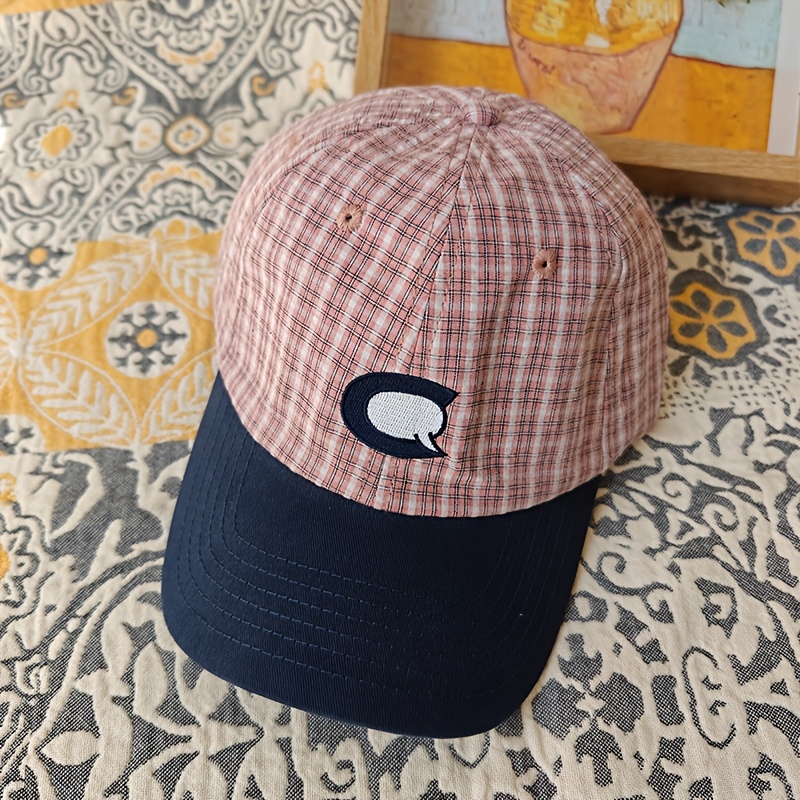 letter embroidery baseball cap for men women adjustable lightweight suitable for travel camping streetwear embroidered initials hat with face non stretch cap for birthdays casual attire