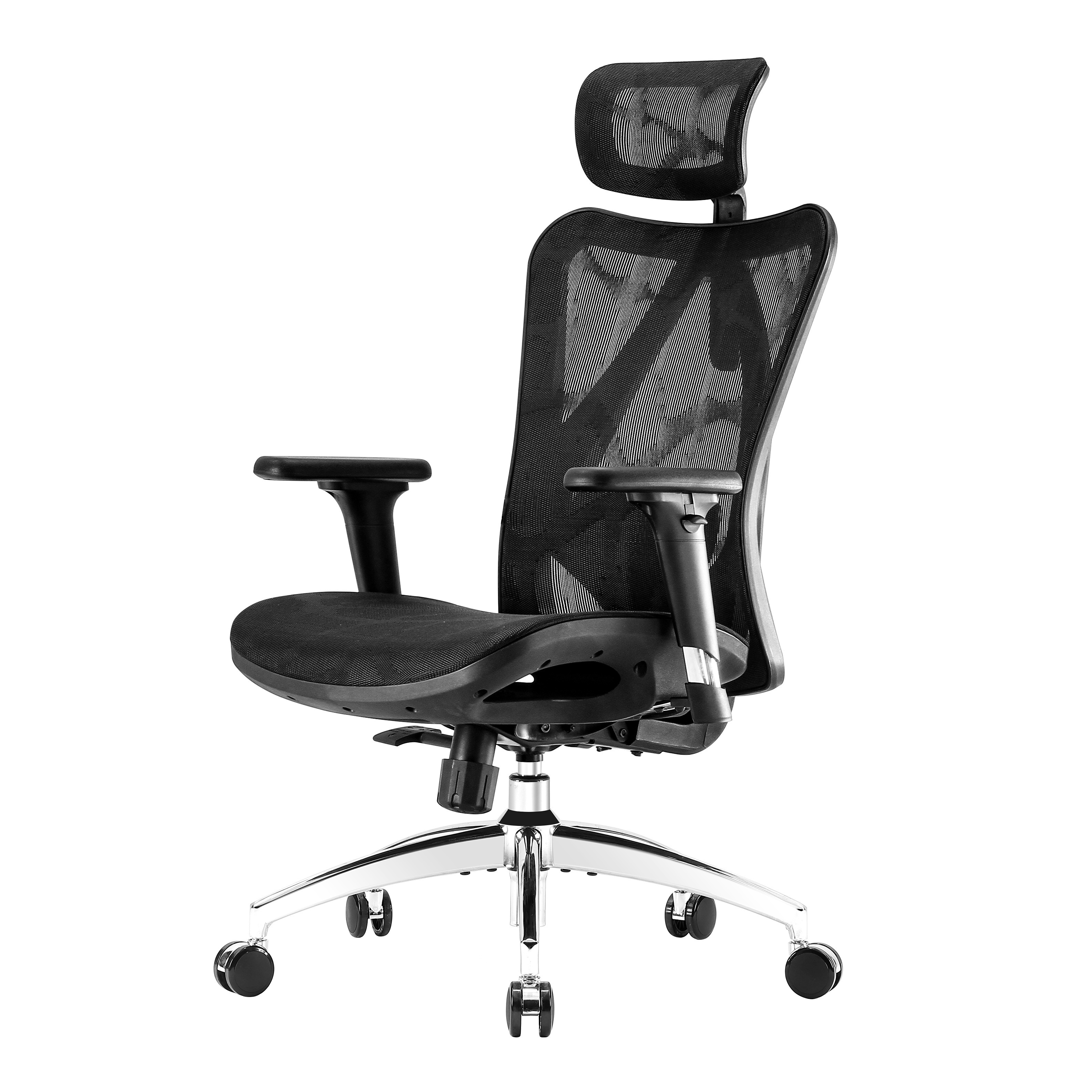 TEMU Sihoo M57t Ergonomic Office Chair, 3 Way Armrests & Lumbar Support, Adjustable Headrest, Mesh High Back, Tilt Function, 330lbs, Adult, For Home