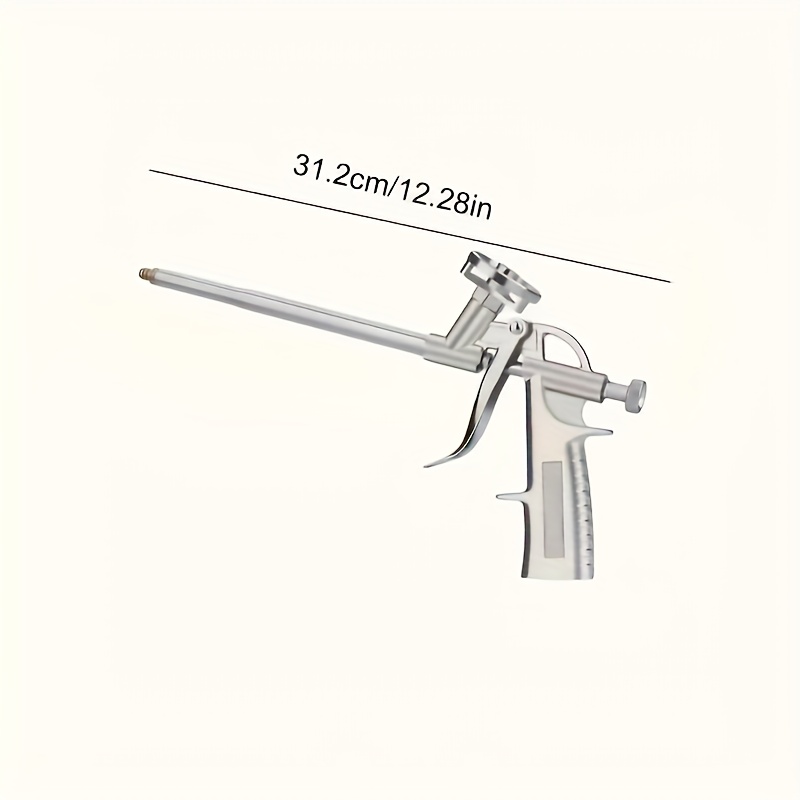 E-shop Silberfarbene Schaumstofffüllpistole, Schaumstoff-Expansions-Sprüh-Injektions-Klebepistole, Reinigungsfreie Klebepistole,