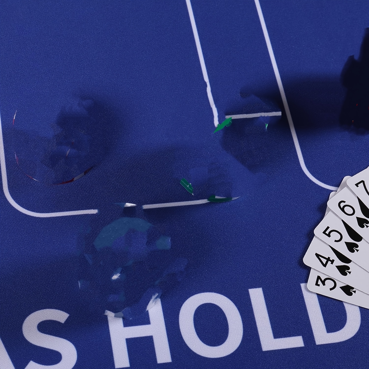 Poker Table Mat with Non-Slip Backing, Durable Design