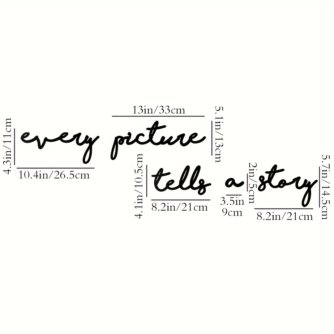 TEMU Contemporary Metal Wall Sculpture - " Painting Has A Story" , Indoor Wall Hanging Decoration, Suitable For Living Room, Ideal Housewarming Gift,