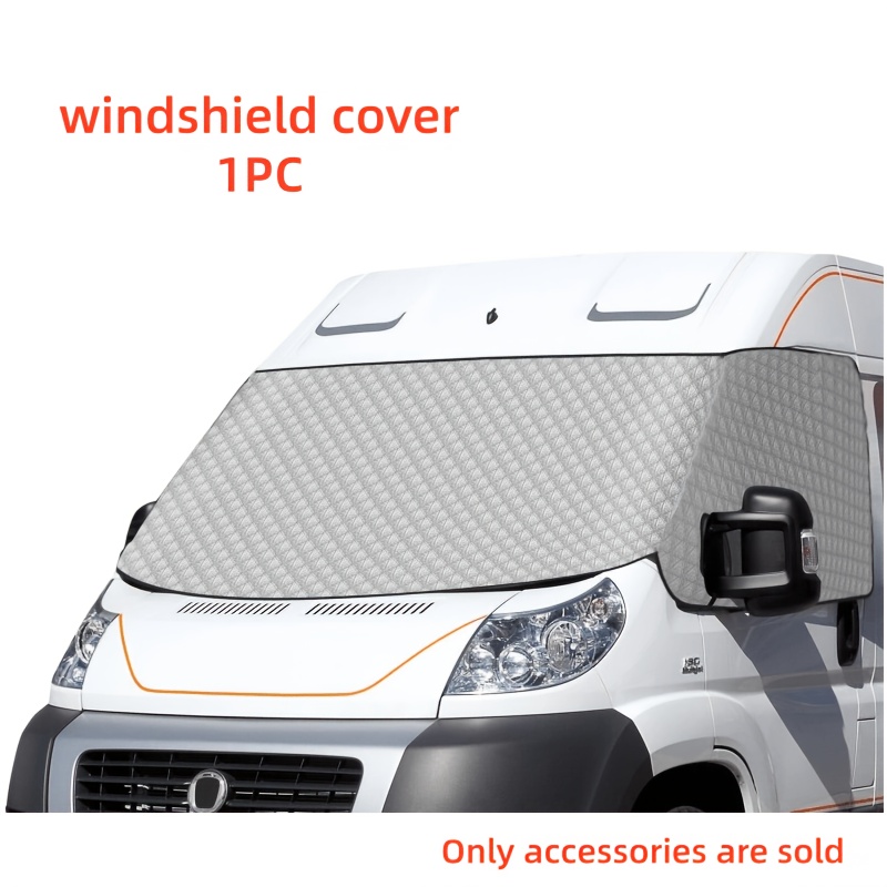 TEMU Rv Sunshade - Suitable For Windshield Cover, Car Snow Cover, Thickened Sunshade, Rv Light Blocking And Heat Insulating Cover