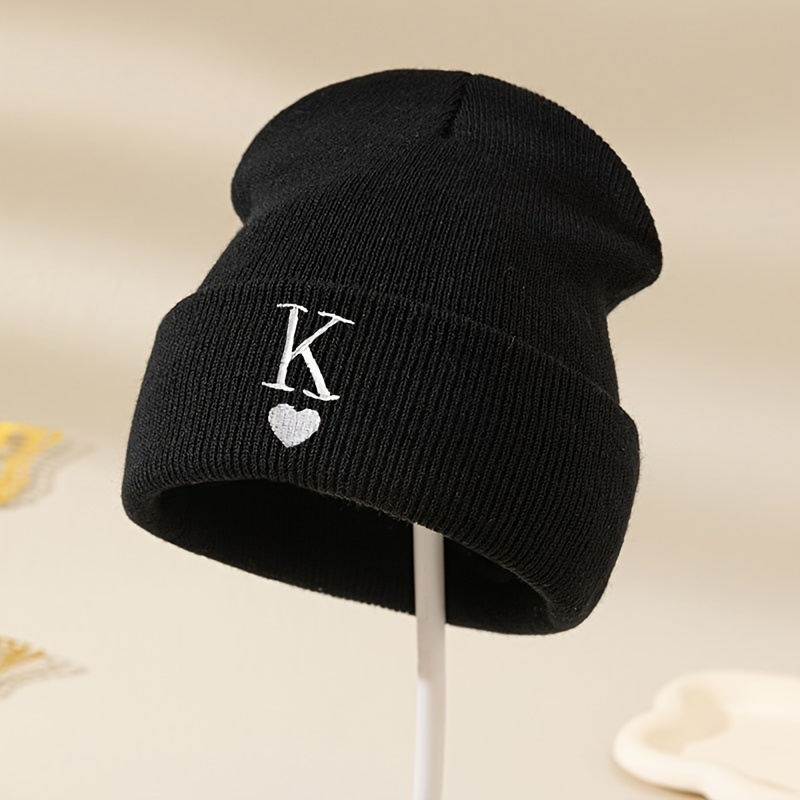 

Chic K Embroidered Knit Beanie For Women - , Stretchy & Lightweight, Ear-warming Winter Hat