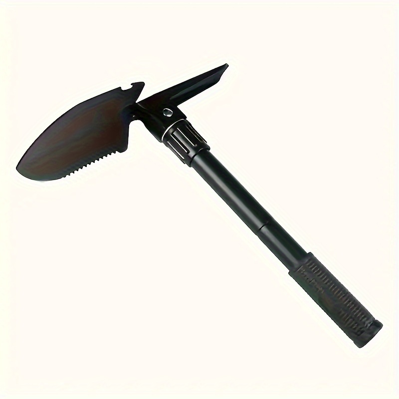 multi function folding trowel mini outdoor camping tool metal portable compact survival shovel with spade for gardening hiking backpacking details 1