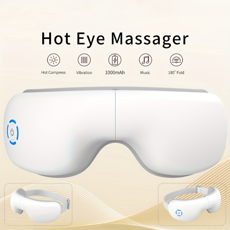 

1pc Portable Thermal Ion Eye Care Device Vibrating Eye Massager, Rechargeable Music Hot Compress Eye Massager Eye Massage, Suitable For Gifts, Relaxing Eye Care
