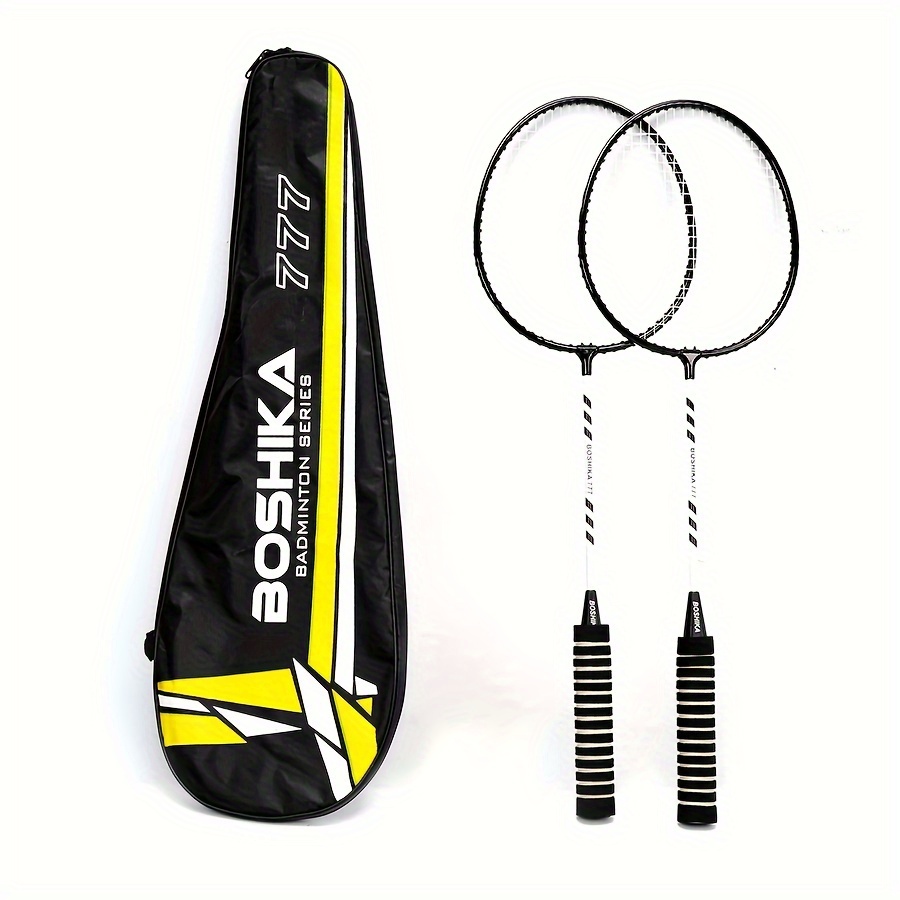 

1 Pair Boshka Lightweight Set - Nylon, Pa Material With Carrying Case & Shuttlecocks For Outdoor Practice, Training & Entertainment