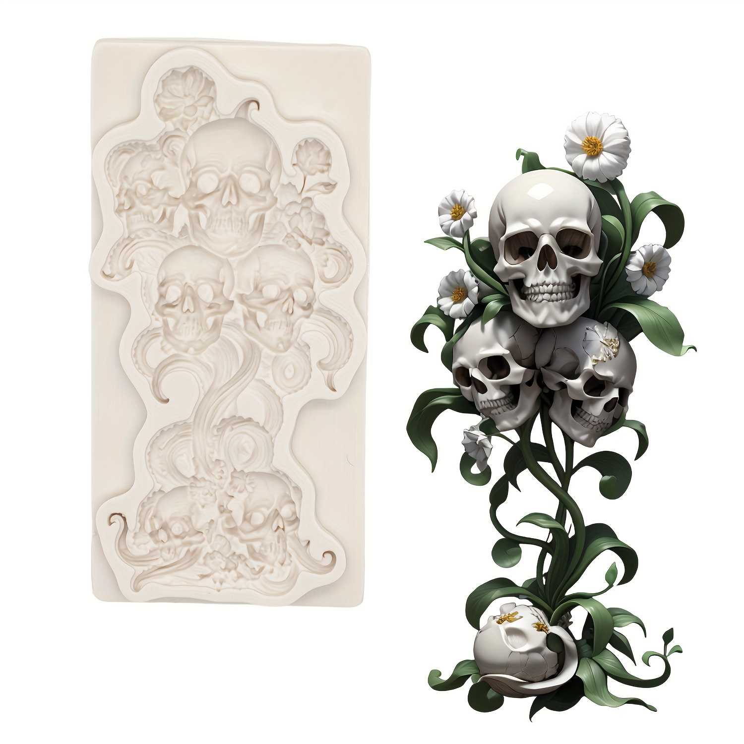 Halloween Silicone Mold Gummy Chocolate Cake Mold Diy Resin Clay Making Decoration Tool Baking Supplies