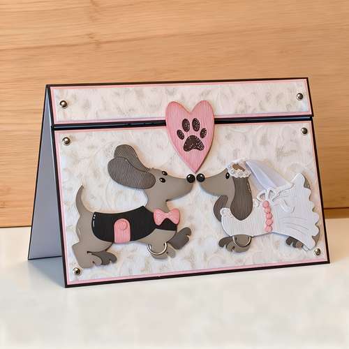 GLOBLELAND Dogs Cats Cutting Die Metal Pet Animals Bones Die Cuts Embossing Stencils